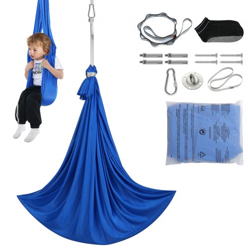 VEVOR Sensory Swing for Kids, 3.1 Yards, Therapy Swing for Children with Special Needs, Cuddle Swing Indoor Outdoor Hammock for Child & Adult with Aut