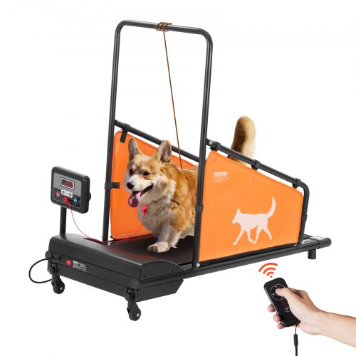 VEVOR Dog Treadmill for Medium Dogs, 200 lbs Weight Capacity, Electric Dog Running Machine with 3 Adjustable Ramps, Indoor Pet Treadmill with LCD Disp