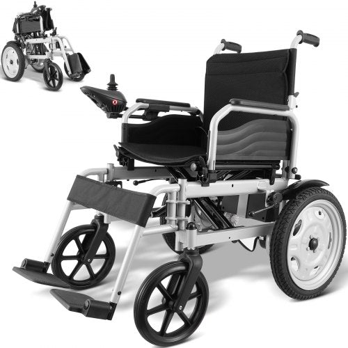 VEVOR Electric Wheelchair for Adults Seniors, 265 lbs Weight Capacity, 17.5in Width Lightweight Foldable Motorized Power Wheelchairs, UP to 12.5Miles