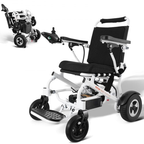 VEVOR Electric Wheelchair for Adults Seniors, 300 lbs Weight Capacity, 17.7 in Width Lightweight Foldable Motorized Power Wheelchairs, UP to 12.5 Mile