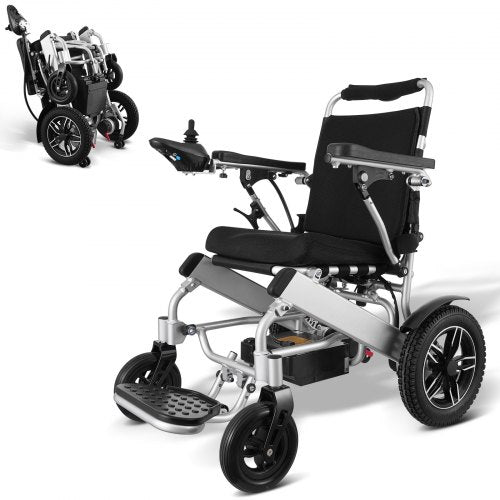 VEVOR Electric Wheelchair for Adults Seniors, 300 lbs Weight Capacity, 17.7 in Width Lightweight Foldable Motorized Power Wheelchairs, Long Range All