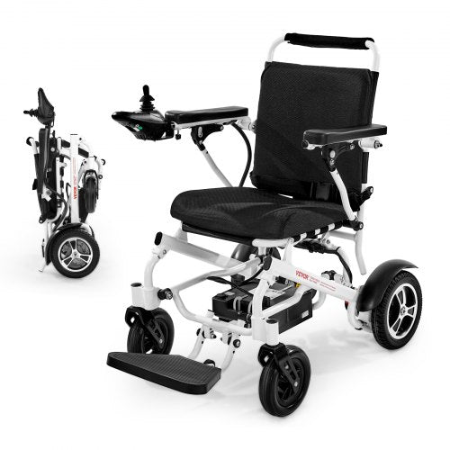 VEVOR Electric Wheelchair for Adults, 300lbs Capacity, Foldable & Lightweight Motorized Wheelchair, 13-Mile Long Travel Range, All-Terrain Powered Cha