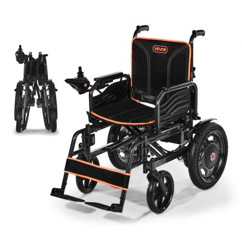 VEVOR Electric Wheelchair for Adults, 265lbs Capacity, Foldable & Lightweight Motorized Wheelchair, 13-Mile Long Travel Range, All-Terrain Powered Cha