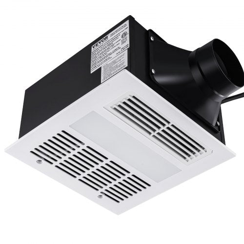 VEVOR Bathroom Exhaust Fan, 1500W Heating, 110 CFM High-Efficiency Ventilation, 1.5sones Low Noise Operation, Energy-Saving Bathroom Ceiling Fan, Need