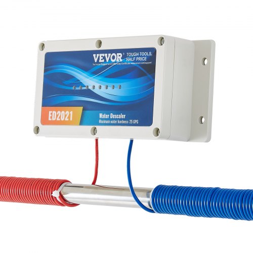 VEVOR Electronic Water Descaler System, Whole House Salt Free Descaler, Hard Water Conditioner to Reduces Scale Build-Up, for All Kinds of Plumbing Pi
