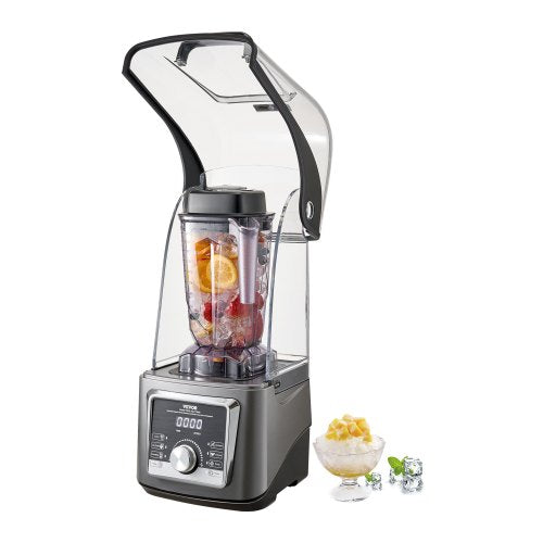 VEVOR Blender for Smoothies, 85 oz 1400W, Professional Blender with Powerful Motor, Multi-Functional Food Processing Blender with Noise Cover for Smoo