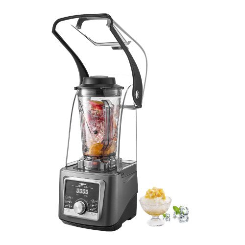 VEVOR Blender for Smoothies, 135 oz 1400W, Professional Blender with Powerful Motor, Multi-Functional Food Processing Blender with Noise Cover for Smo