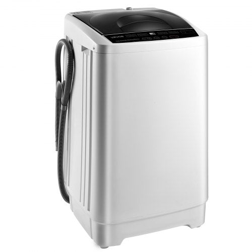 VEVOR Portable Washing Machine, Portable Washer 1.3 cu.ft with LED Display, Stainless Steel Drum, 8 Wash Programs & 6 Adjustable Water Levels, Portabl