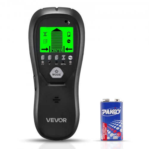 VEVOR Stud Finder Wall Scanner, 5 in 1, Electronic Wall Stud Detector with Smart Sensor, High-Definition LCD Display and Audio Alarm, for the Center a