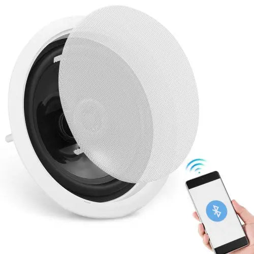 VEVOR 6.5'' Bluetooth in Ceiling Speakers, 150W, Flush Mount Ceiling & in-Wall Speaker System with 8ΩImpedance 89dB Sensitivity, for Home Kitchen Livi Matron Inn