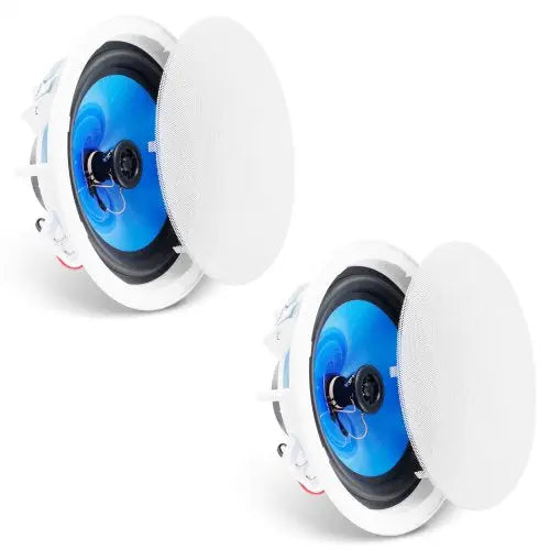 VEVOR 2 PCs 8 Inch in Ceiling Speakers, 50-Watts, Flush Mount Ceiling & in-Wall Speakers System with 8ΩImpedance 89dB Sensitivity, for Home Kitchen Li Matron Inn