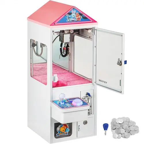 VEVOR 150W Electronic Crane Toy Candy Claw Machine Home Commercial Steel Case, High Durability With Anti-Counterfeit Money And Electromagnetism Shield Matron Inn
