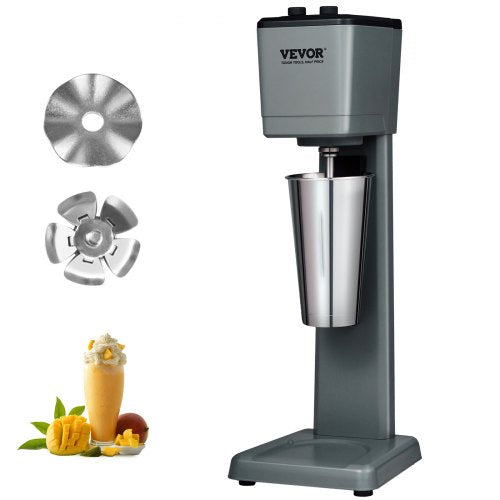 VEVOR Milkshake Maker Machine, 375W Commercial Milk Shake Maker Mixer, Single Head Drink Mixer Blender Machine, 3-Speed Milkshake Blender with 27.7oz