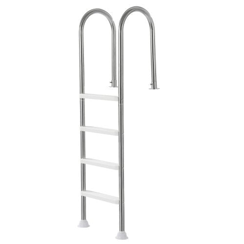 VEVOR Swimming Pool Ladder, 4-Step Double Handrails Stairs with Non-slip Heavy Duty Steps, Stainless Steel Load Capacity 265 lbs, for 54 In Inground P