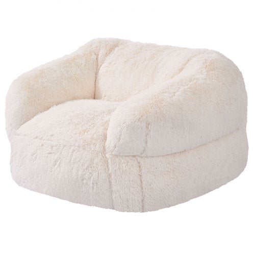 VEVOR Bean Bag Chair, BeanBag Sofa Chair with Armrests for Adults, Fluffy Plush & High-Density Foam Filling Adult Bean Bag with Zapper, Comfy Lazy Sof