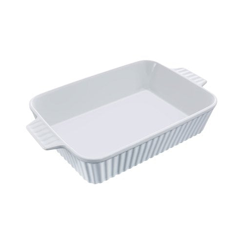 VEVOR Ceramic Baking Dish, Large 9" x 13" Pan, Rectangular Bakeware with Double Handles, Oven Secure, Lasagna Pan, Casserole Dish Deep for Baking and