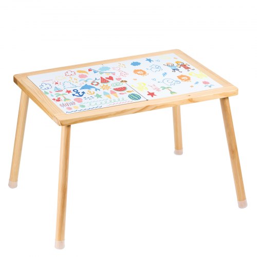 VEVOR Sensory Table for Toddlers, Kids Activity Table with Double-Sided Tabletop & Non-Slip Feet, Indoor-Outdoor Play Activity Table, Wooden Sensory T