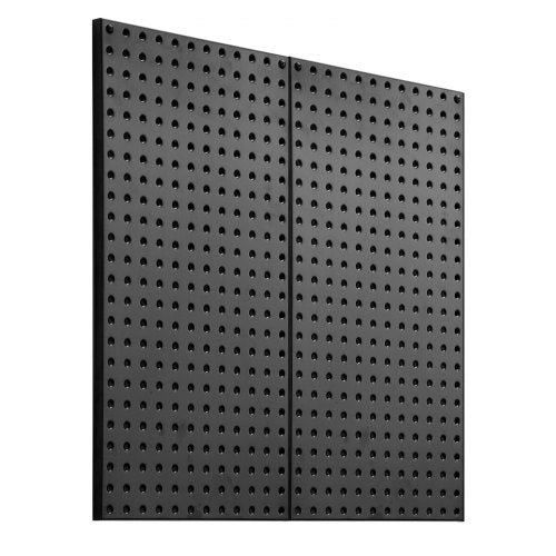 VEVOR Metal Pegboard Panels, 812.8 mm x 406.4 mm Pegboard, 2 Panels, Heavy Duty Peg Board Wall Organizer, for Living Room Garage Tool Storage Workbenc