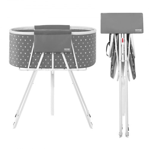 VEVOR Portable Dog Bathtub, Elevated & Foldable Space-saving Pet Shower Station with Efficient Drainage, Bathing Tub for Washing & Grooming Small and