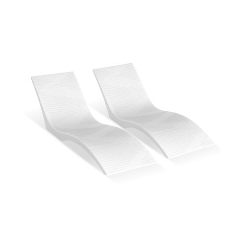 VEVOR In-Pool Lounge Chairs, Set of 2 Chaise Lounger, Inside Pool Lounge Chairs for up to 5" Water Depths, Fixed in Pools & Floating on Water, Suitabl