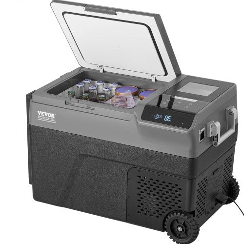 VEVOR Portable Car Refrigerator, with Ice Making Function, 12 Volt Car Refrigerator Fridge, 37 QT Single Zone Portable Freezer, -4℉-68℉ Adjustable Tem