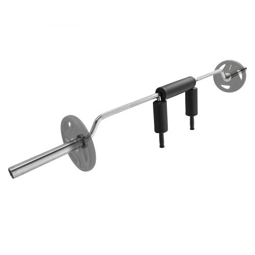 VEVOR Safety Squat Bar, 318kg Fitness Squat  Bar, Safety Squat Bar Attachment with Shoulder and Arm Pads, 28mm Diameter Weight Bar, Ideal for Front Sq