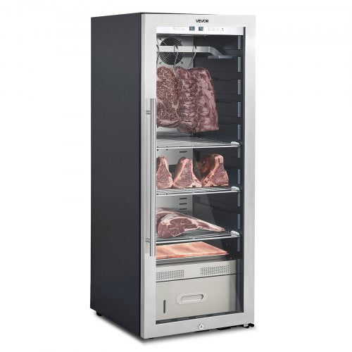 VEVOR 232 LBS Dry Aging Fridge for Steaks, Dry Ager Refrigerator for Meat with Precise Temperature & Humidity Control, Freestanding Beef Aging Machine