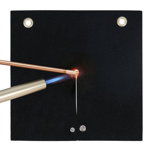 VEVOR Welding Blanket, 12" x 12" Carbon Fiber Heat Shield Welding Mat, Up To 1800°F Heat Resistant, Flame Protector Pad Plumbing Hole Propane Torch, S
