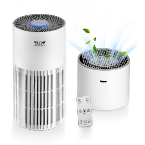 VEVOR Air Purifier, Covers Up to 1090 ft² in One Hour, True HEPA 11 Filter, 22dB Quiet, Filters Up to 95% of Pollen, Smoke, Dust, Pet Dander, Odor, Ha