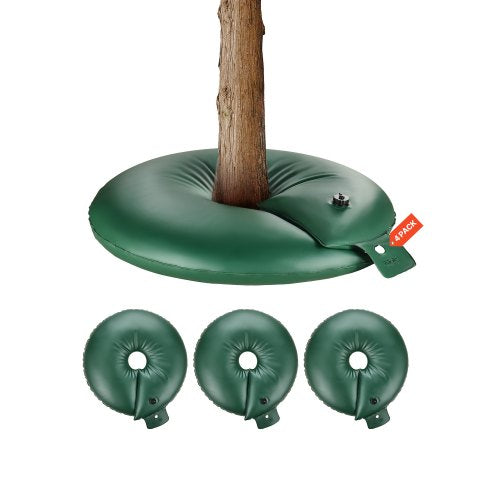 VEVOR Tree Watering Rings, 4 Pcs 20 Gallons Tree Watering Bags, 6-9 Hours Slow Release, Refillable Planting Water Bags, Water Saving, Heavy Duty Water