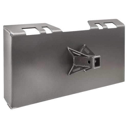 VEVOR 1-4" Skid Steer Attachment Plate, Skid Steer Mount Plate, Quick Attachment Loader Plate, with 2.28" Hitch Receiver, Compatible with Deere, Kubot