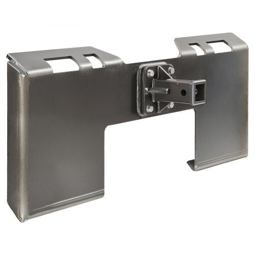 VEVOR 3-8" Skid Steer Attachment Plate, Skid Steer Mount Plate with 2.28" Hitch Receiver, Quick Attachment Loader Plate, Compatible with Deere, Kubota