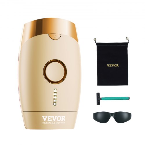 VEVOR IPL Hair Removal, Permanent Hair Removal for Women and Men, Auto-Manual Modes & 5 Adjustable Levels, Painless At-Home Hair Removal Device for Le