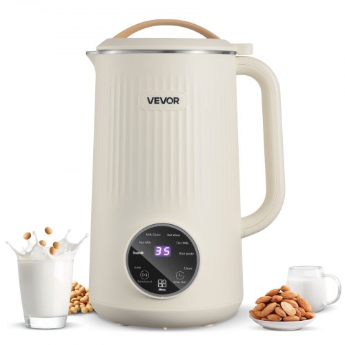VEVOR 8-in-1 Nut Milk Maker, 34 oz Soy Milk Maker with 180W Blending, for Homemade Oat, Nut, Soy, Juice, Milkshake, Rice Cereal, Plant-Based Beverages