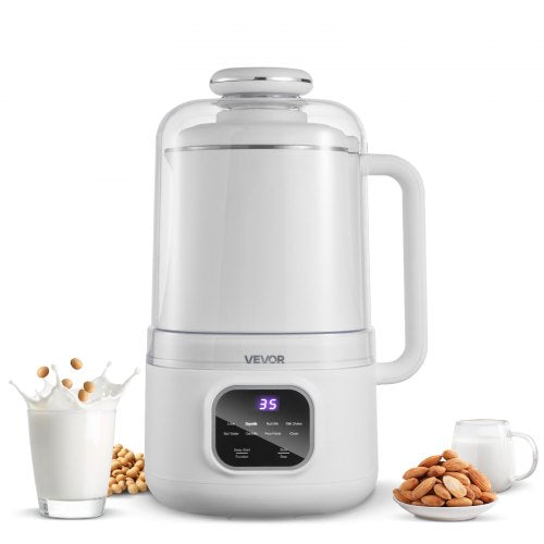 VEVOR 8-in-1 Nut Milk Maker, 34 oz Soy Milk Maker with 200W Blending, for Homemade Oat, Nut, Soy, Juice, Milkshake, Rice Cereal, Plant-Based Beverages
