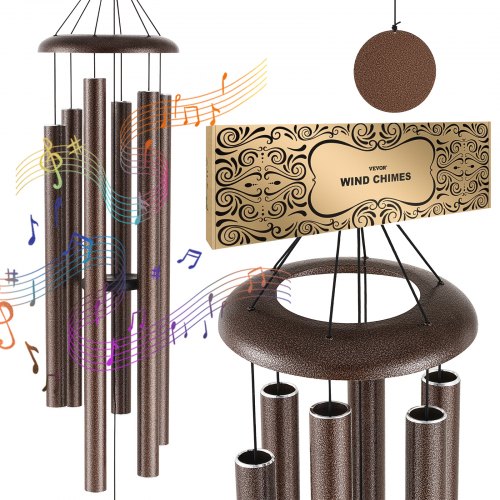 VEVOR Wind Chimes for Outside, 1270 mm, Deep Tone Wind Chimes with 6 Tubes, Unique Large Memorial Wind Chimes for Anniversary, Grace Outdoor Decor for