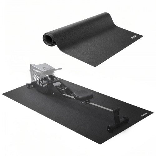 VEVOR Treadmill Mat for Carpet Floor, 35.5" x 78.7" x 0.16" Exercise Equipment Mat for Treadmills, Elliptical, Rowing Machine, High Density PVC Floor
