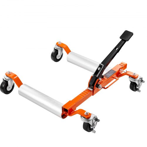 VEVOR Wheel Dolly, 1500 LBS Car Wheel Dolly Jack, Mechanic Lift with Ratcheting Foot Pedal, Vehicle Positioning Hydraulic Tire Jack, Ratchet Type Tire