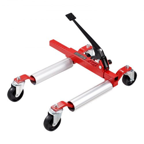 VEVOR Wheel Dolly, Max Capacity 1500 Lbs Car Dolly, Car Jack Dolly Lifter with 360° Rotatable Wheels, Heavy Duty Vehicle Positioning Ratchet Tire Jack