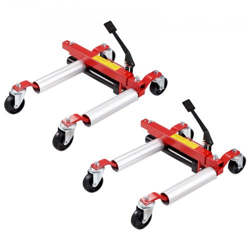 VEVOR Wheel Dolly, Max Capacity 1500 Lbs Car Dolly, Car Jack Dolly Lifter with 360° Rotatable Wheels, Heavy Duty Vehicle Positioning Hydraulic Tire Ja