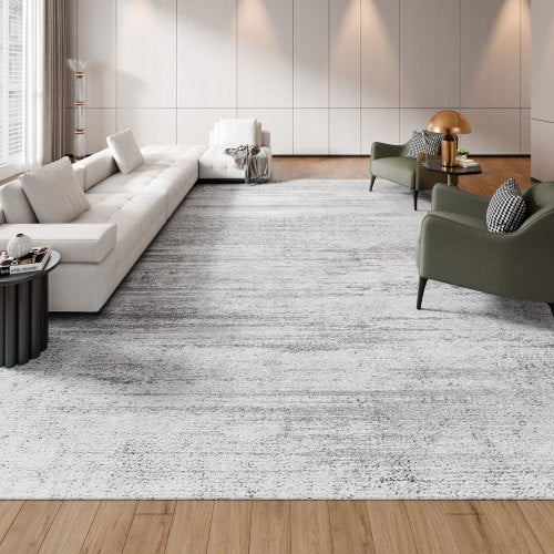 VEVOR Area Rug, 10 x 14 ft Large Washable Rug, Non-Slip and Tear-Resistant Soft Carpet, Pet & Child Friendly Modern Area Rugs, Indoor Mat for Bedroom,