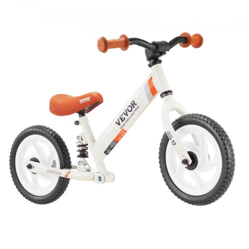 VEVOR Toddler Balance Bike, Carbon Steel Balance Bicycle for Kids with Adjustable Seat & Handlebar, 12" EVA Foam Tires, No Pedal Balance Bicycle Gift 