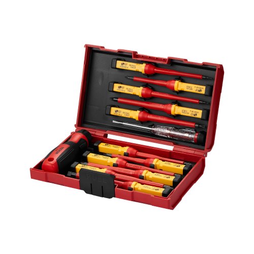 VEVOR Insulated Screwdriver Set, 13-Piece Professional Electrical Screwdriver Set, Insulated Electrician Tool Set with Magnetic Phillips Slotted Pozi