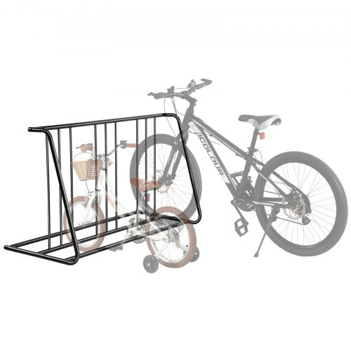 VEVOR Bike Rack, Fits Tire Width 3 Inch-76.2 mm, Carbon Steel Double-Sided Grid Bike Rack Stand, Freestanding Bicycle Storage Holder for Curbside, Gar