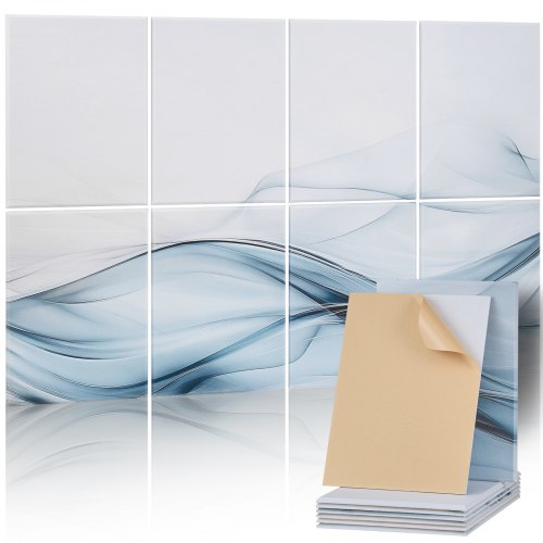 VEVOR 8 Pack Art Acoustic Panels, 40 x 30 x 5 cm Soundproof Wall Tiles, Self Adhesive Decorative Sound Dampening Absorbing Boards for Home, Office, St