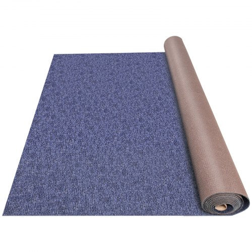 VEVOR Deep Blue Marine Carpet 6 ft x 52.5 ft Marine Carpeting Marine Grade Carpet for Boats with Waterproof Back Outdoor Rug for Patio Porch Deck Gara