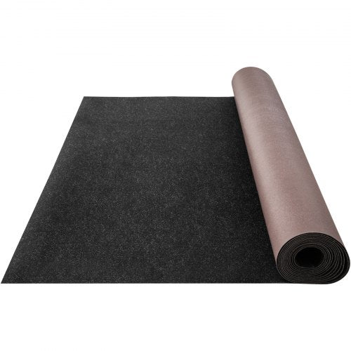 VEVOR Marine Carpet, 6 x 36 ft Boat Carpeting, Charcoal Black Marine Grade Boat Carpet, Indoor-Outdoor Marine Carpeting with Water-proof TPR Backing,
