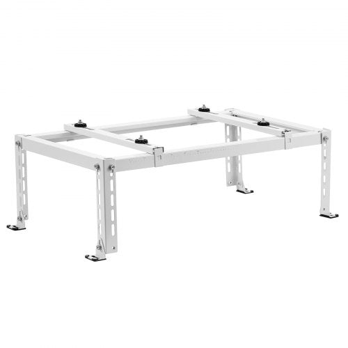 VEVOR Mini Split Ground Stand, Adjustable Anti-Vibration Mini Split Stand for 9000-24000 BTU Ductless Air Conditioner Heat Pump, Heavy Duty AC Base Br