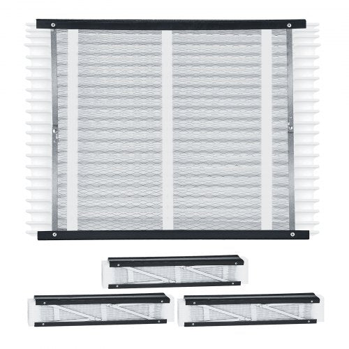 VEVOR 20 x 25 x 4 Furnace Filter, MERV 13 HVAC Ac Filters,12-Month Electrostatic Pleated Air Conditioner Filters, 4-Pack (Actual Size: 20.47 x 25.20 x