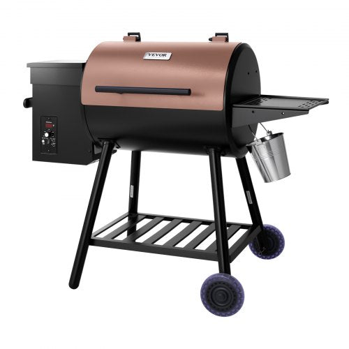 VEVOR Wood Pellet Grill Smoker, 8 in 1 BBQ Grills for Outdoor Cooking, 456 Square Inches Cook Area Electric Grill and Smoker, with Digital Controller,